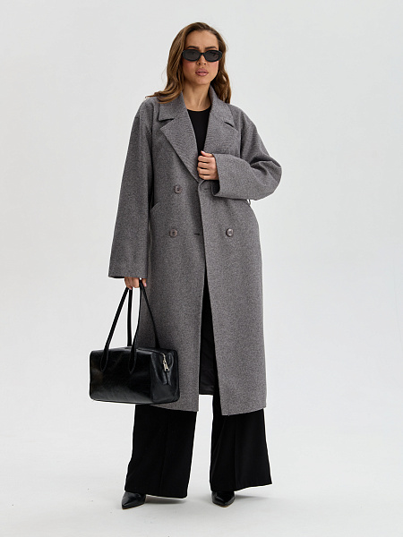 Пальто LAWINTER  модель 84423, цвет Темно-серый