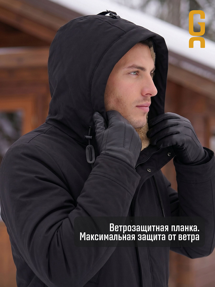 Парка мужская зимняя GRIZMAN, черная, модель 75880