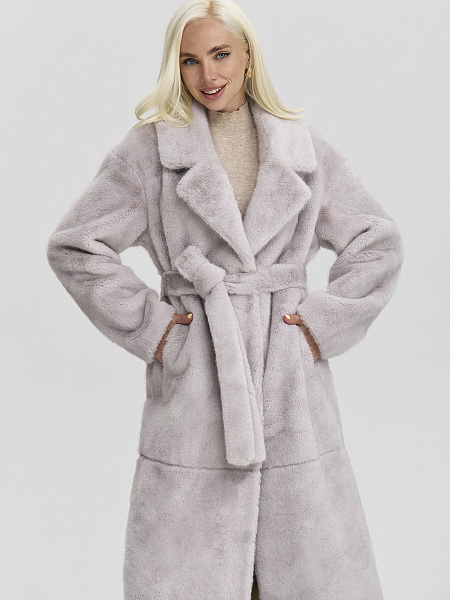 Шуба LAWINTER  модель 53933, цвет Лиловый