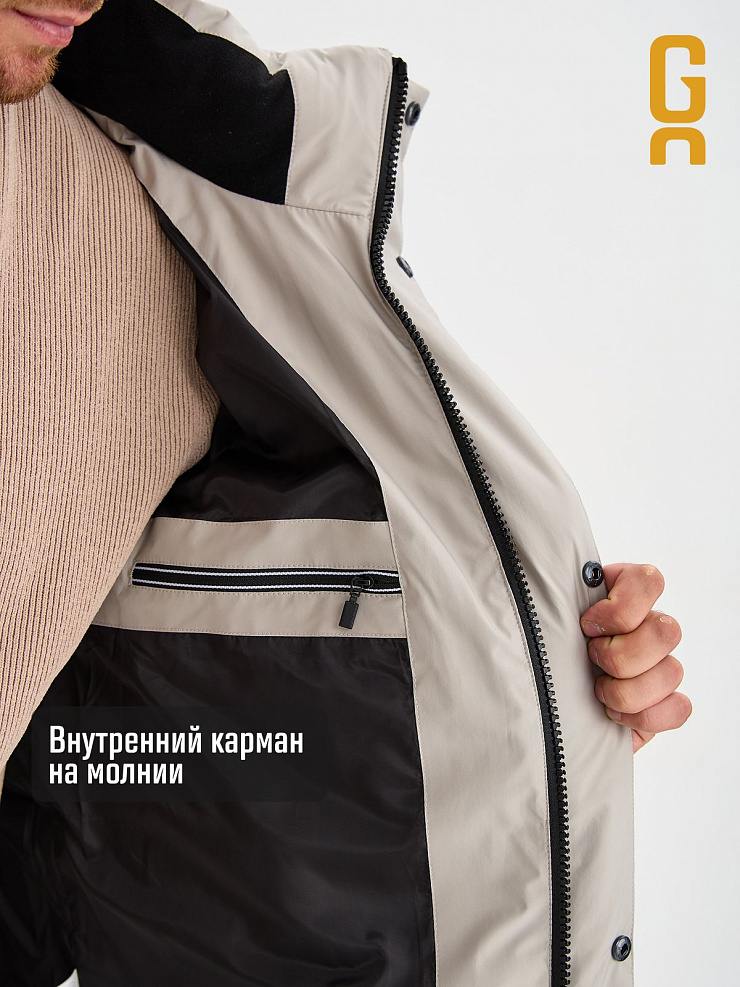 Куртка мужская зимняя GRIZMAN, серая, модель 73554