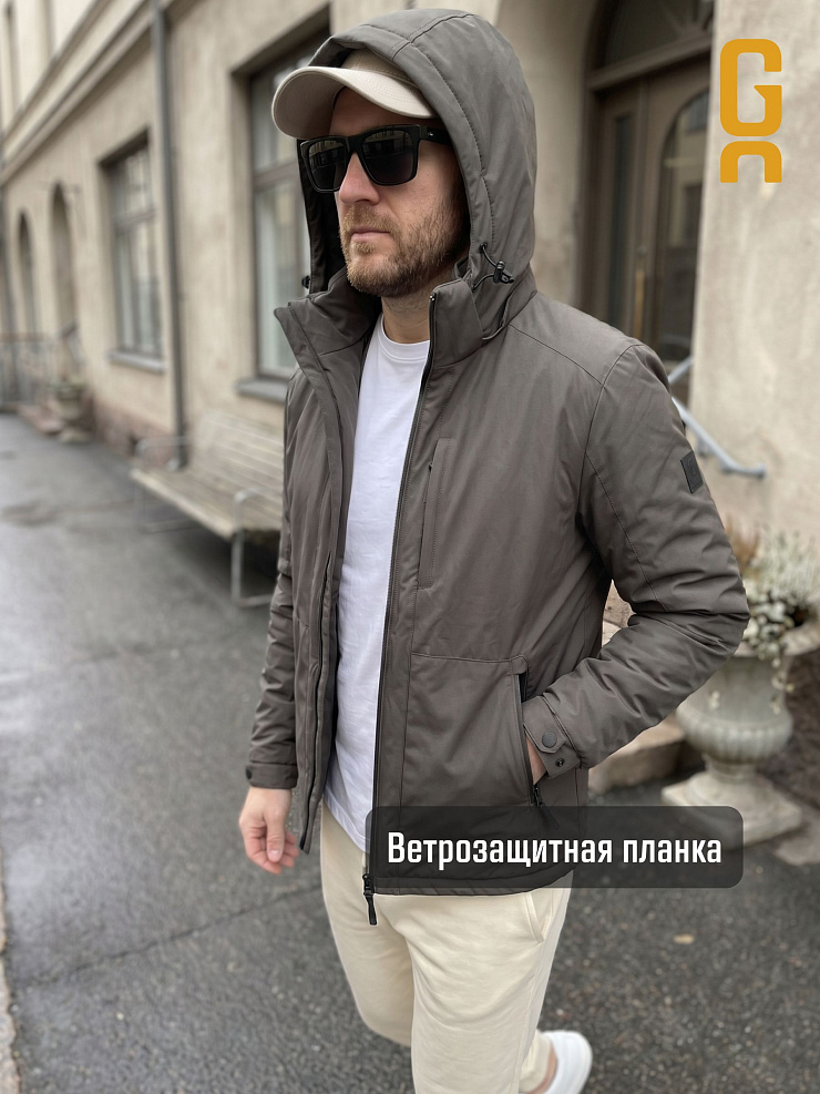 Куртка мужская демисезонная GRIZMAN, темно-серая, модель 74966