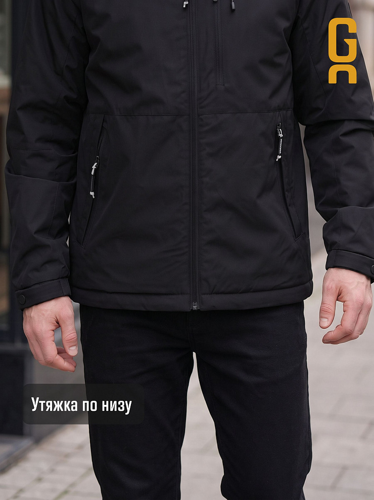 Куртка мужская демисезонная GRIZMAN, черная, модель 73802