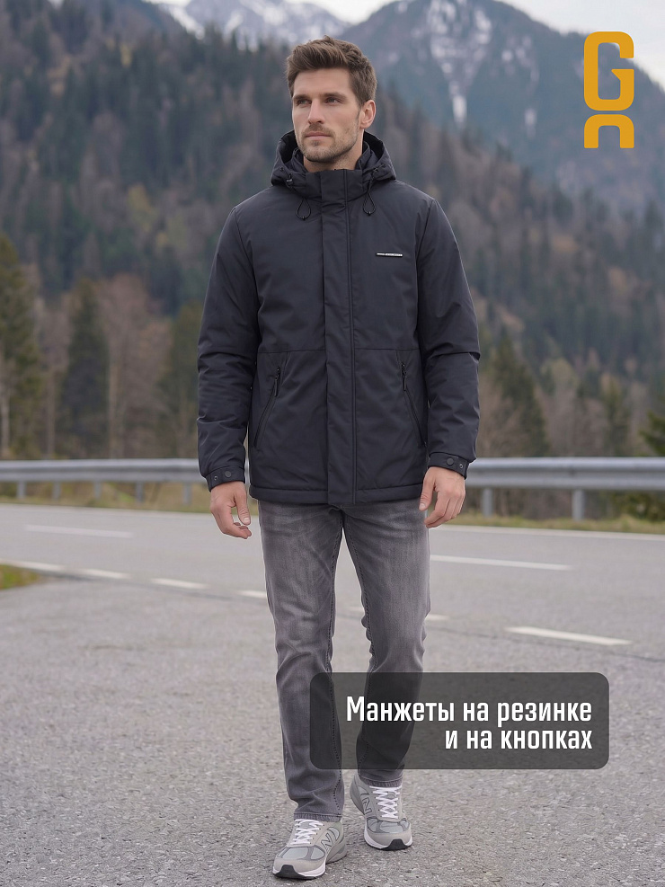 Куртка мужская демисезонная GRIZMAN, темно-синяя, модель 73529