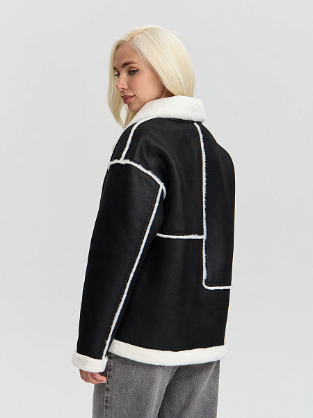 Шуба LAWINTER  модель 53576, цвет Черный