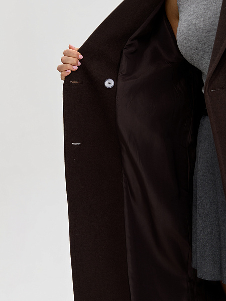 Пальто LAWINTER  модель 83891, цвет Темно-коричневый