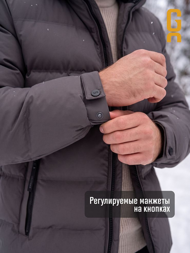 Куртка мужская зимняя GRIZMAN, темно-серая, модель 76411