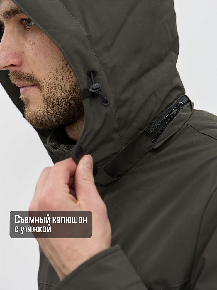 Куртка мужская демисезонная GRIZMAN, хаки, модель 74744