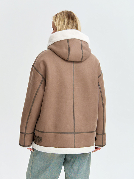 Дубленка LAWINTER  модель 35338, цвет Мокко