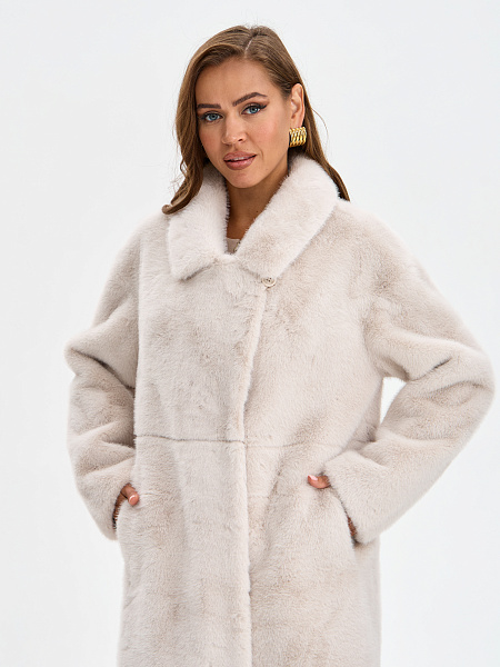 Шуба LAWINTER  модель 53933, цвет Молочный