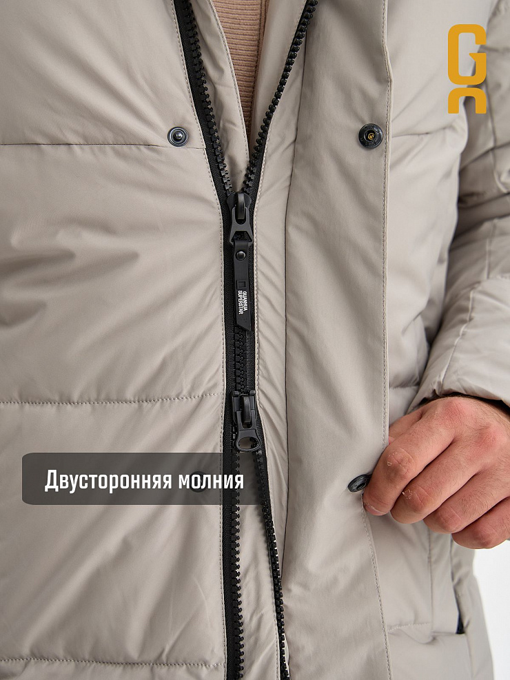 Куртка мужская зимняя GRIZMAN, серая, модель 73554