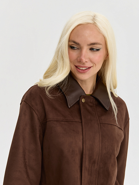 Куртка LAWINTER  модель 25587, цвет Темно-коричневый