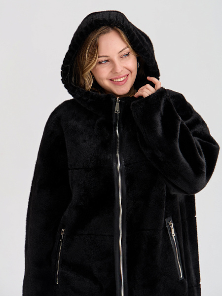 Дубленка LAWINTER  модель 35253, цвет Черный
