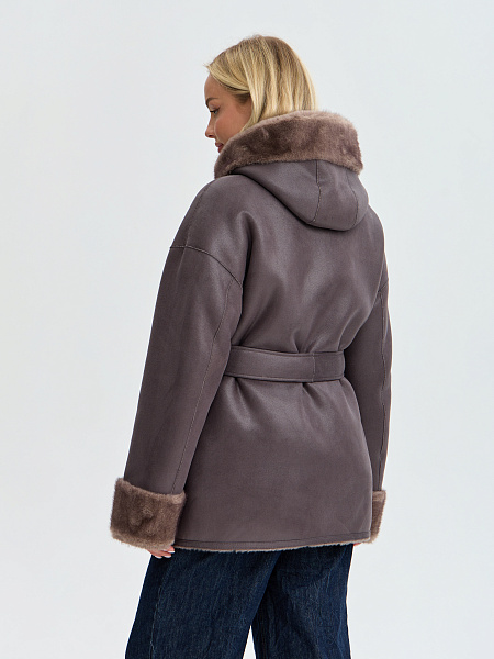 Дубленка LAWINTER  модель 35482, цвет Капучино