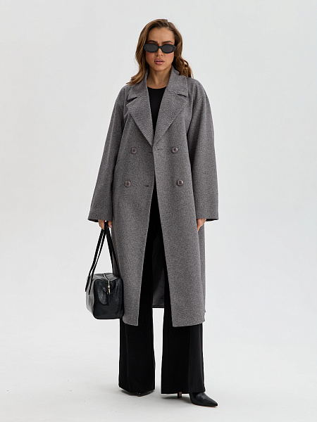 Пальто LAWINTER  модель 84423, цвет Темно-серый