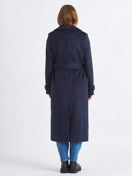 Пальто VALENCIA  модель 80129, цвет Темно-синий
