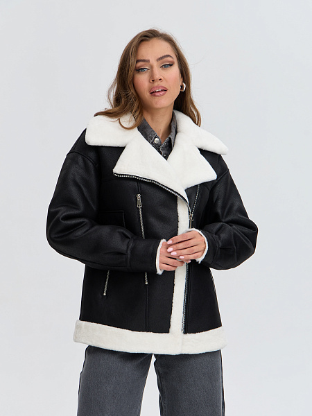 Дубленка LAWINTER  модель 35204, цвет Черный