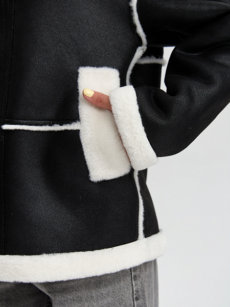 Шуба LAWINTER  модель 53576, цвет Черный