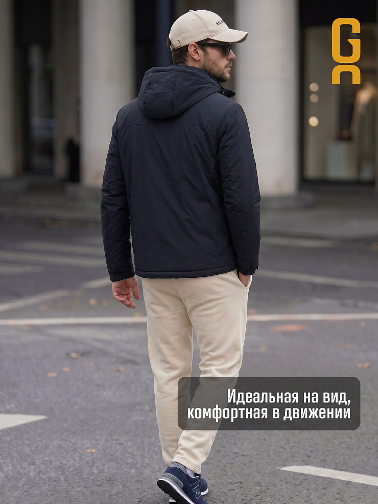 Куртка мужская демисезонная GRIZMAN, темно-синяя, модель 74966