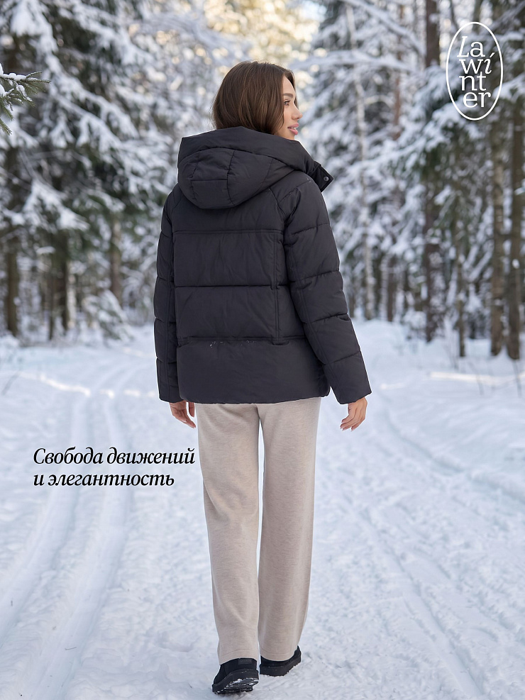 Куртка женская зимняя LAWINTER, черная, модель 85221