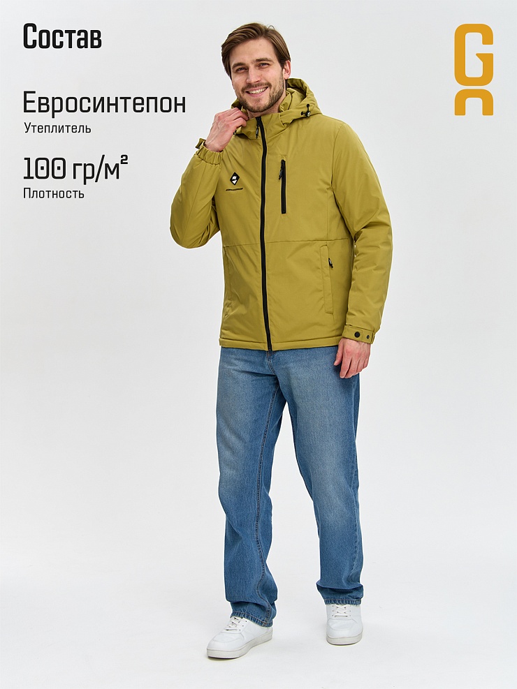 Куртка мужская демисезонная GRIZMAN, лайм, модель 70479