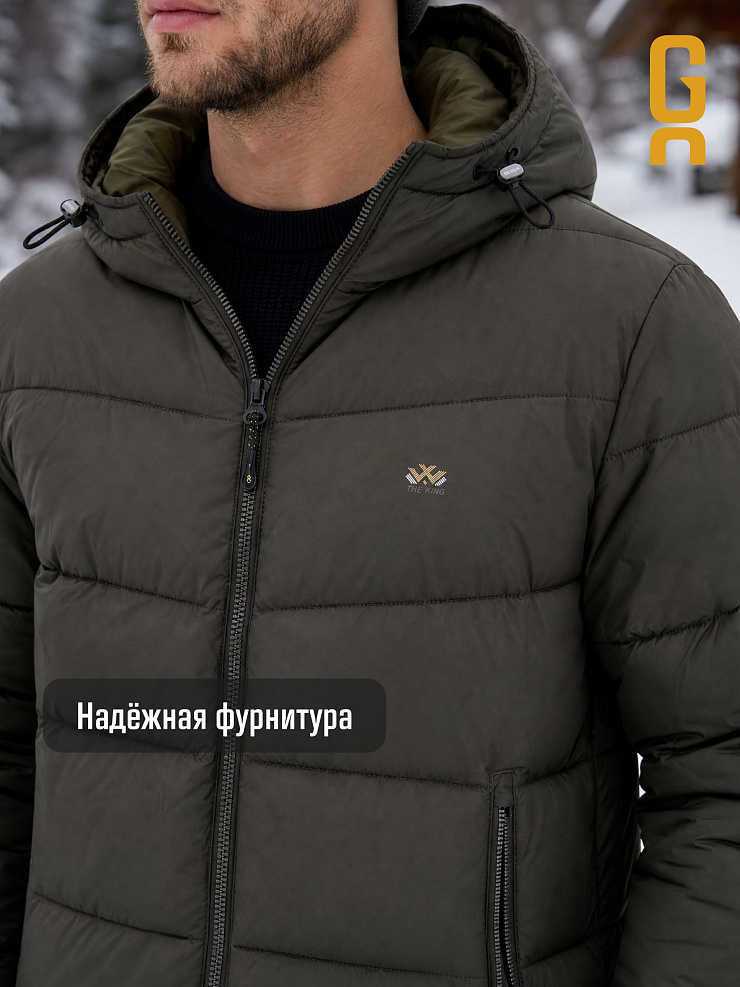 Куртка мужская зимняя GRIZMAN, хаки, модель 73160