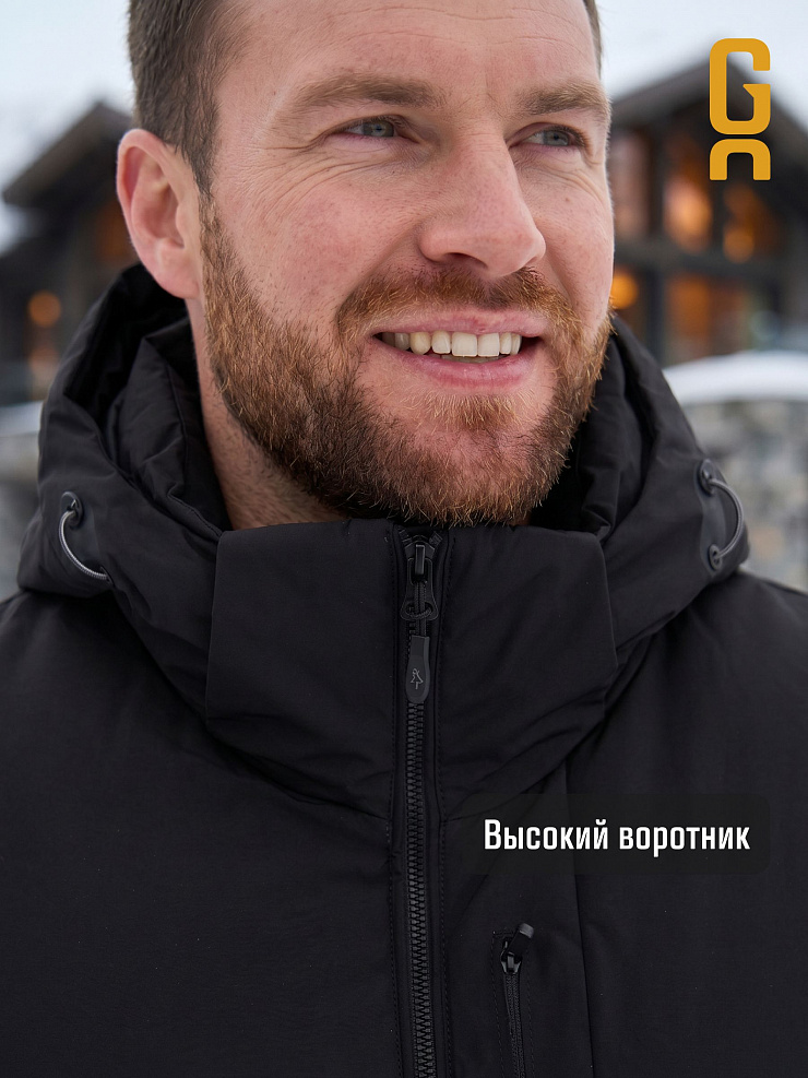 Пуховик мужской зимний GRIZMAN, черный, модель 71891