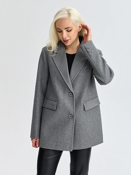 Пальто LAWINTER  модель 84822, цвет Светло-серый