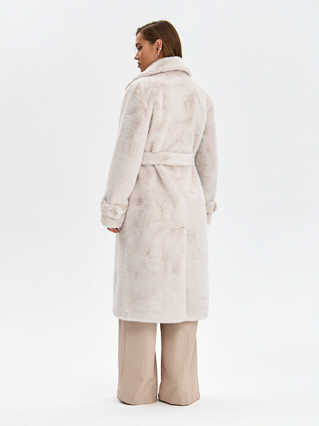 Шуба LAWINTER  модель 54478, цвет Молочный