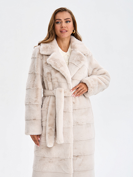 Шуба LAWINTER  модель 53591, цвет Молочный