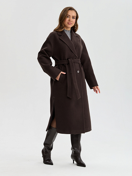 Пальто LAWINTER  модель 83891, цвет Темно-коричневый
