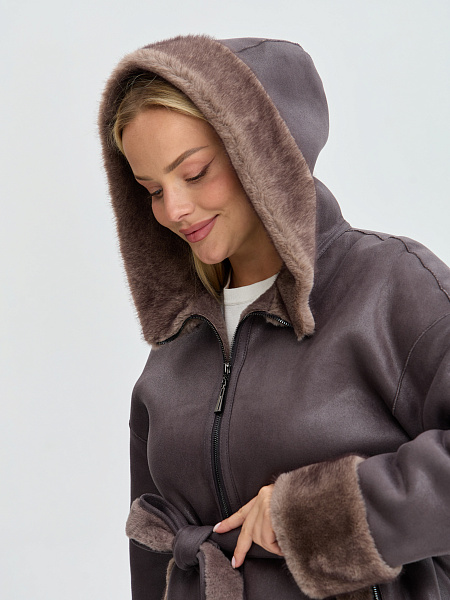 Дубленка LAWINTER  модель 35482, цвет Капучино