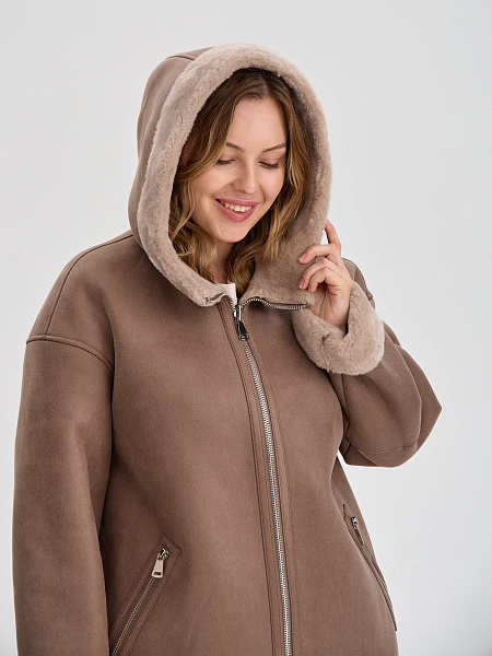 Дубленка LAWINTER  модель 35475, цвет Мокко