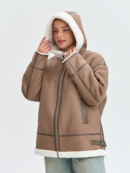 Дубленка LAWINTER  модель 35338, цвет Мокко