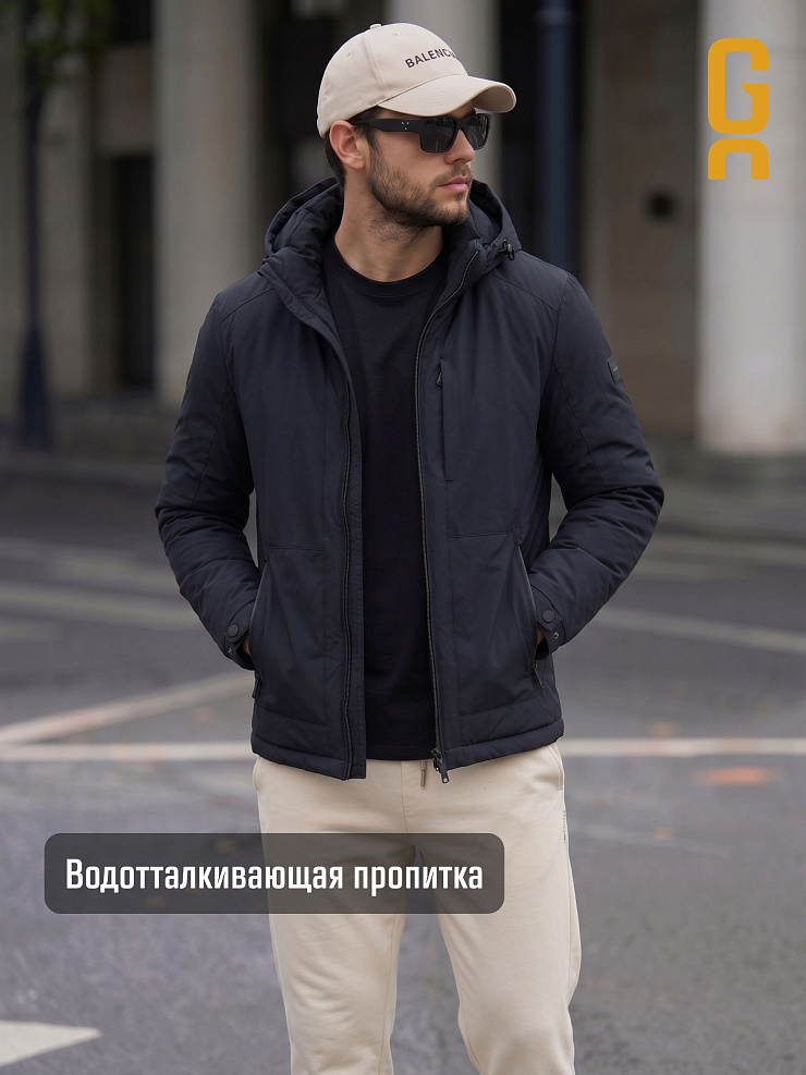 Куртка мужская демисезонная GRIZMAN, темно-синяя, модель 74966