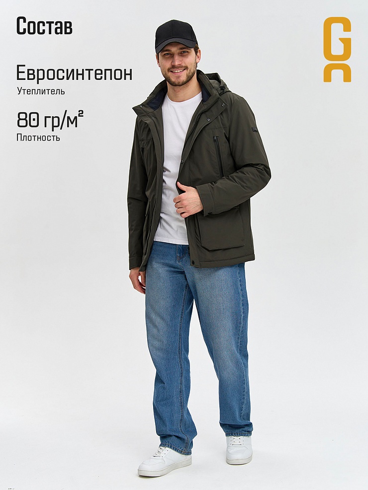 Куртка мужская демисезонная GRIZMAN, хаки, модель 74744