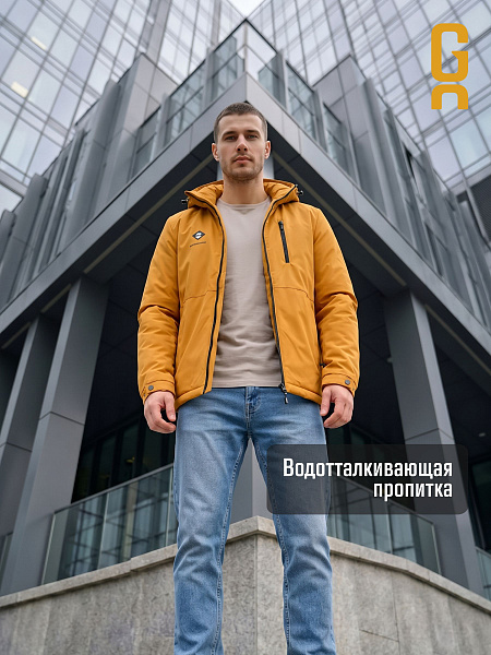 Куртка мужская демисезонная GRIZMAN, горчичная, модель 70479