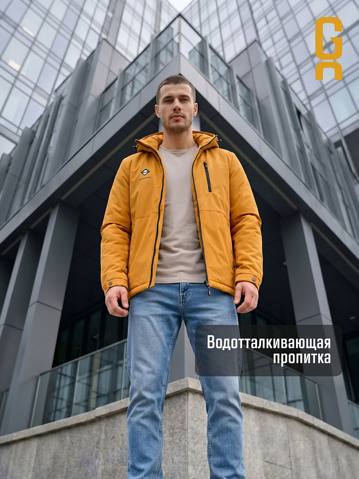 Куртка мужская демисезонная GRIZMAN, горчичная, модель 70479