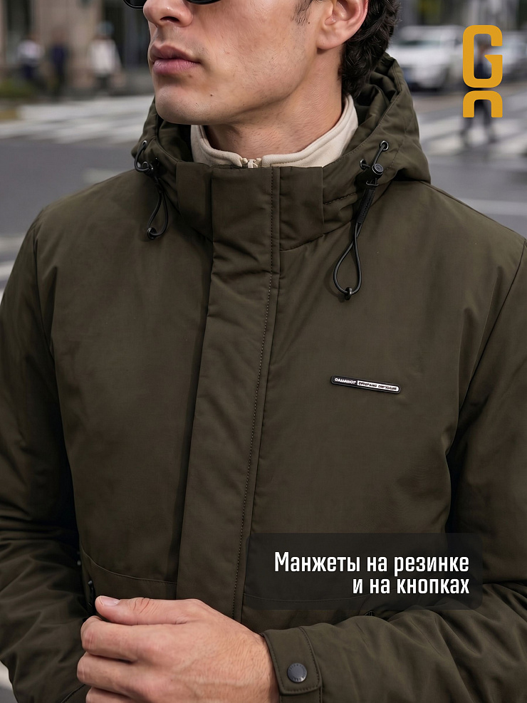 Куртка мужская демисезонная GRIZMAN, хаки, модель 73529