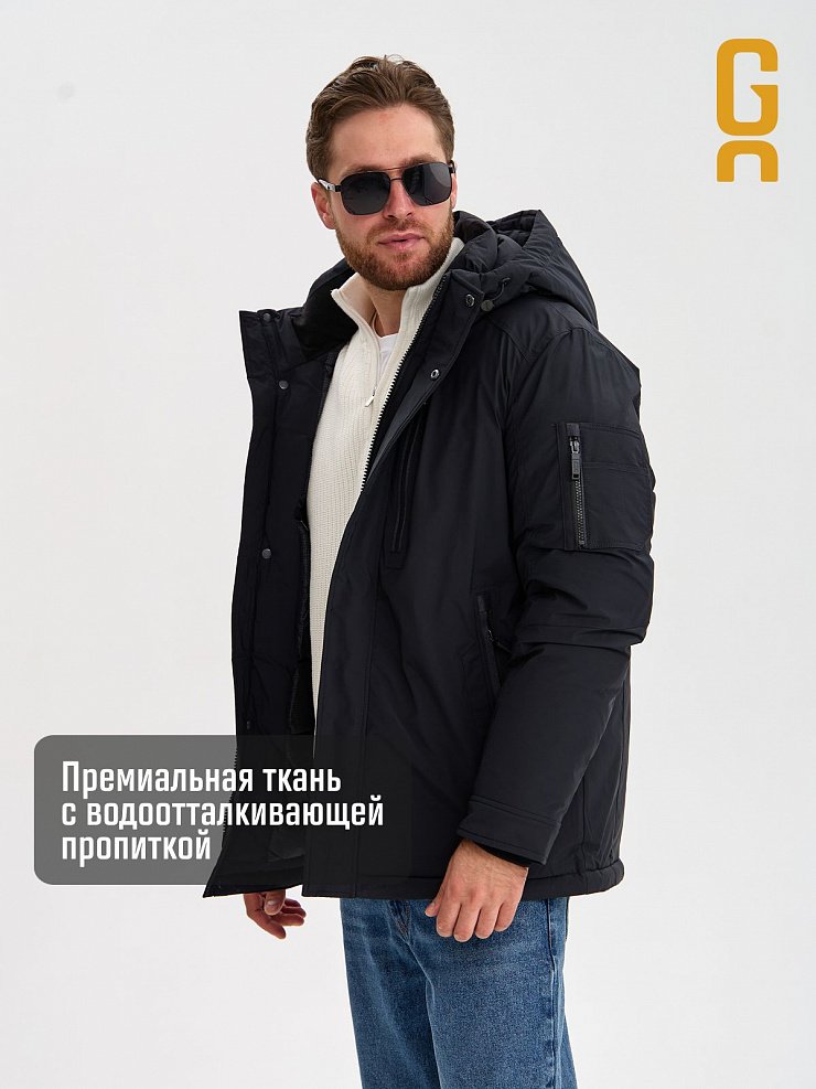Куртка мужская зимняя GRIZMAN, темно-синяя, модель 75423