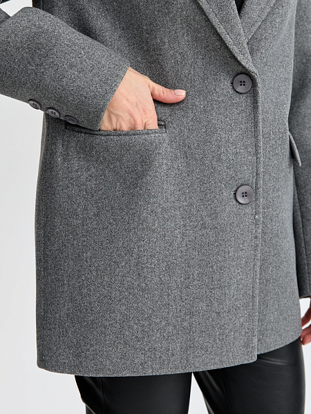 Пальто LAWINTER  модель 84822, цвет Светло-серый