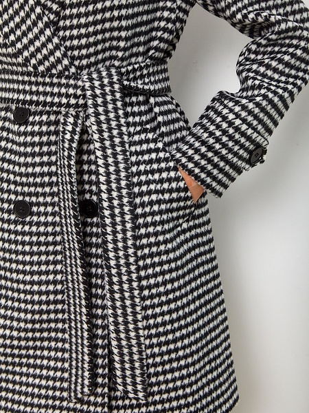 Пальто NAPOLITA  модель 81234, цвет Черно-белый