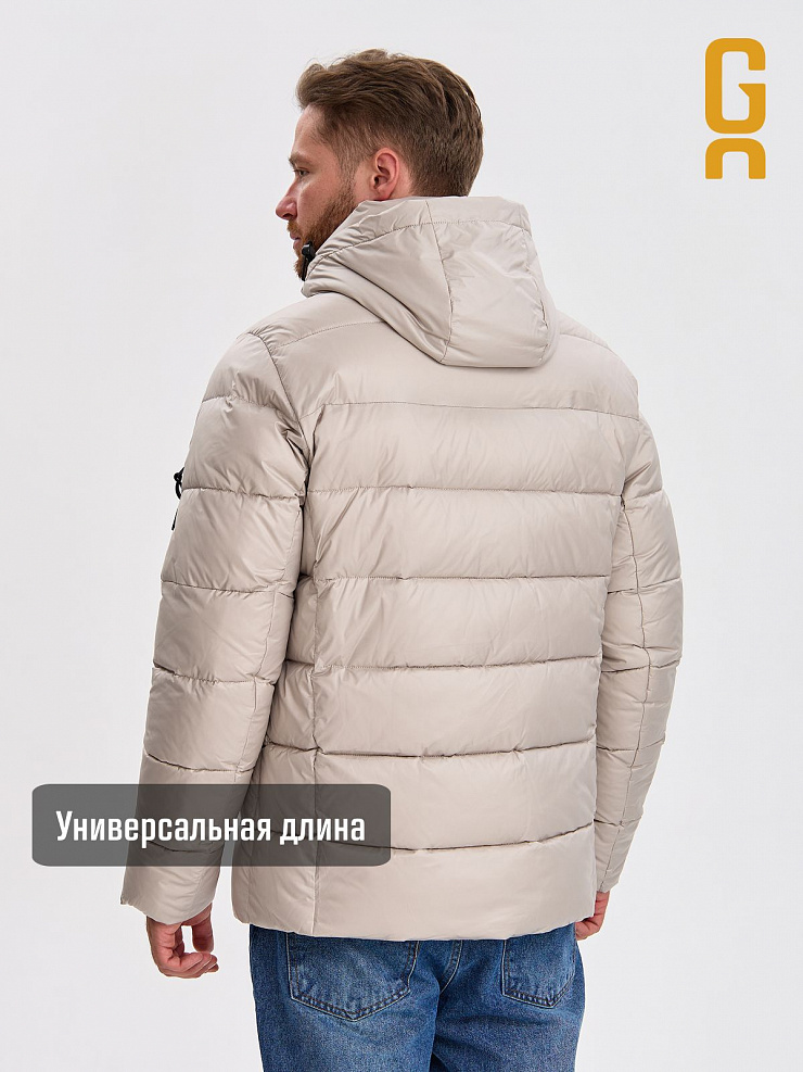 Куртка мужская зимняя GRIZMAN, бежевая, модель 73550