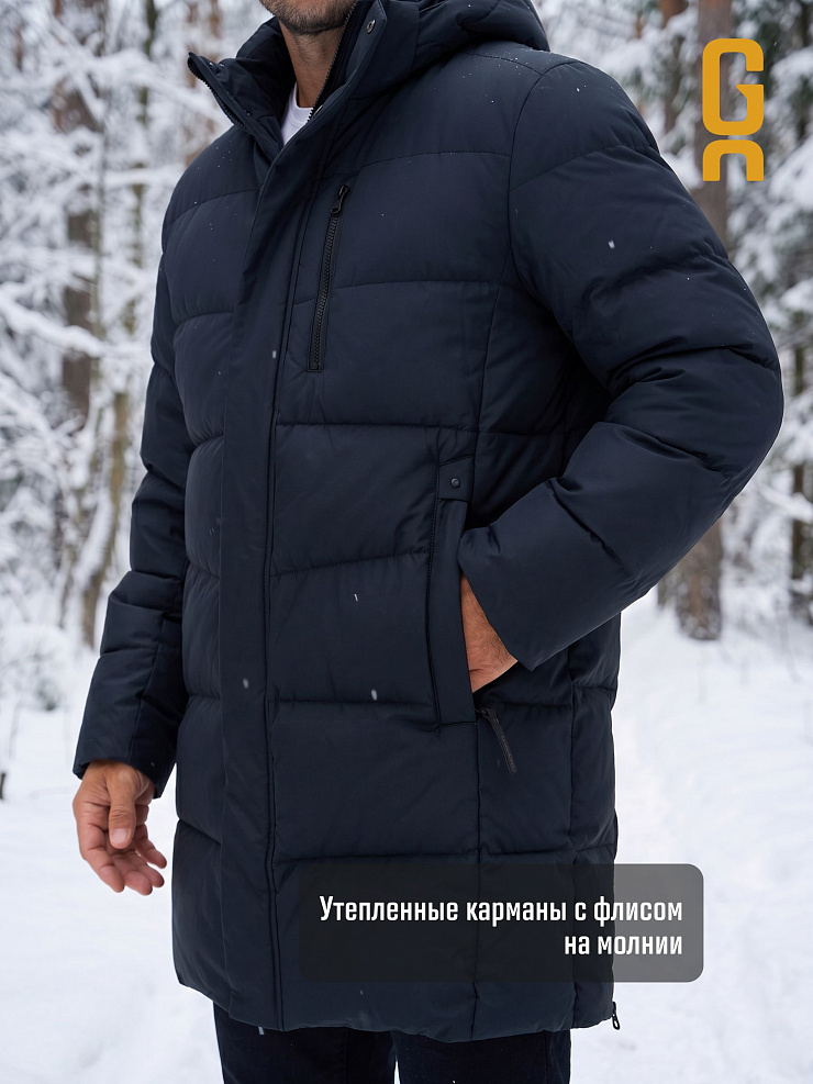 Куртка мужская зимняя GRIZMAN, темно-синяя, модель 73853