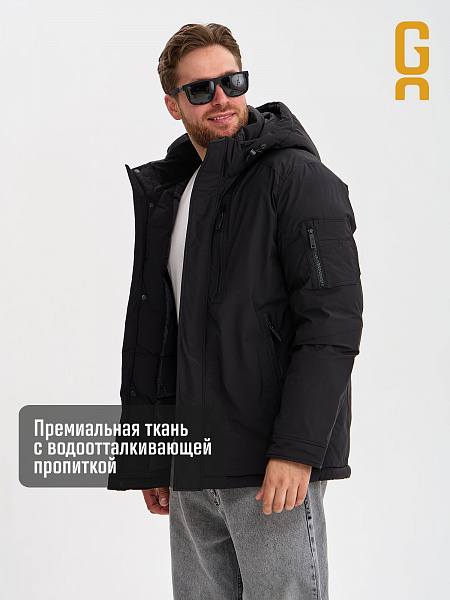Куртка мужская зимняя GRIZMAN, черная, модель 75423