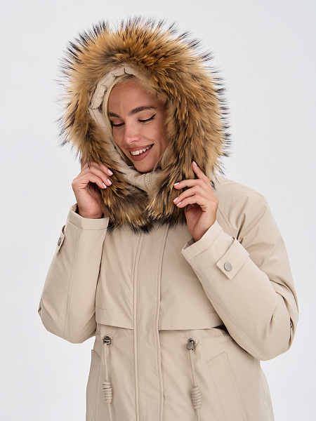 Куртка LAWINTER  модель 83726, цвет Молочный