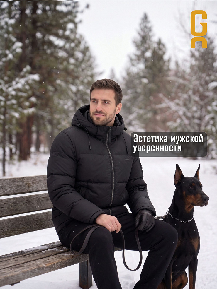 Куртка мужская зимняя GRIZMAN, черная, модель 76981