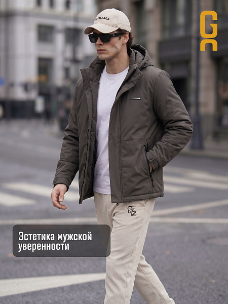 Куртка мужская демисезонная GRIZMAN, темно-серая, модель 73529