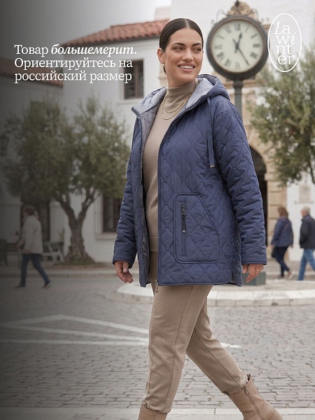 Куртка женская демисезонная LAWINTER, джинсовая, модель 83594