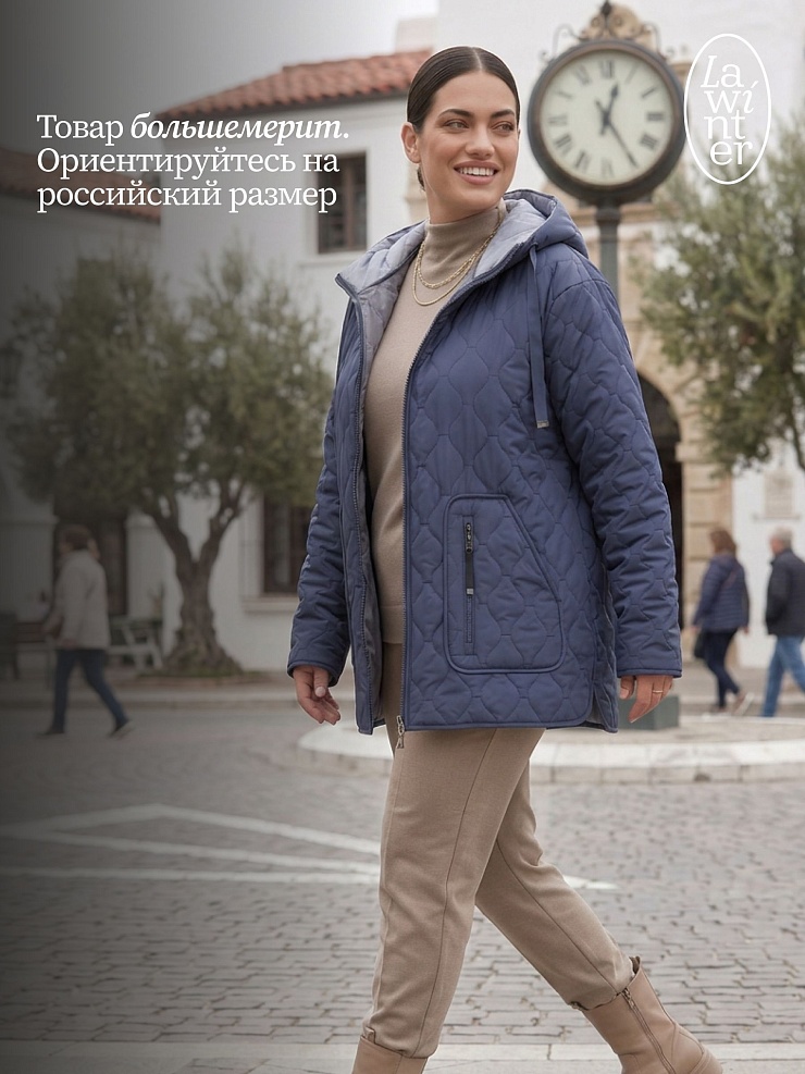 Куртка женская демисезонная LAWINTER, джинсовая, модель 83594