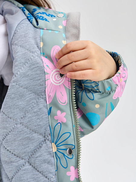 Куртка BRITT  модель 64412, цвет Зелено-розовый